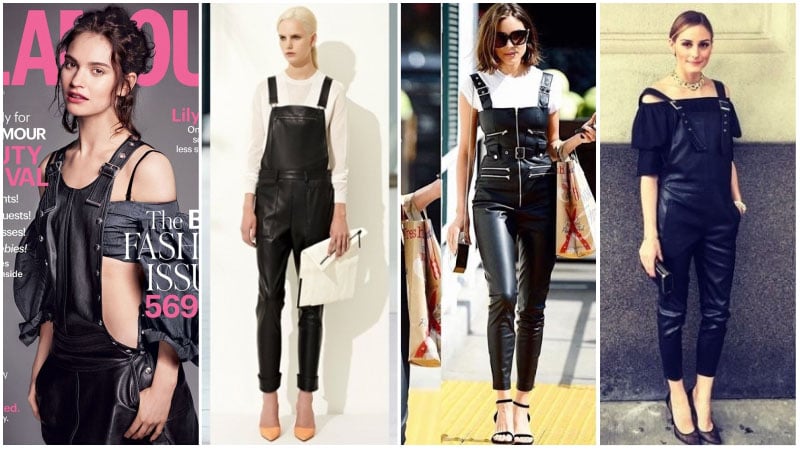 Leather Overalls Outfits