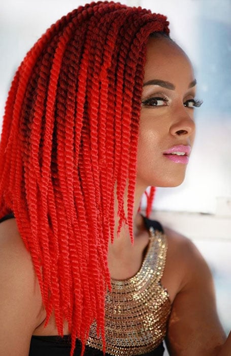 Red Senegalese Twists