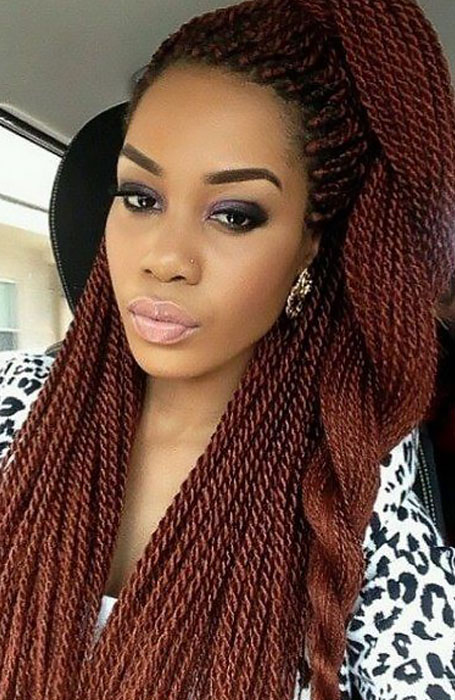 Senegalese Twist Cornrows