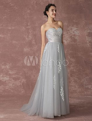 Silver Wedding Dresses for Brides ...