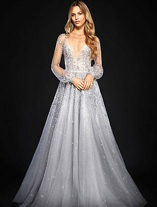 wedding silver dresses