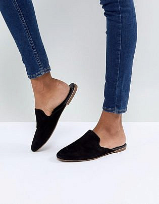 Vagabond Ayden Black Suede Mules