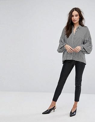 Vila Leather Look Leggings