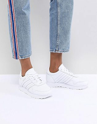 Adidas Originals Made In Germany Haven Sneakers In Premium White Leather