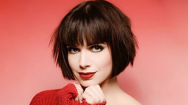 Inverted Bob With Bangs Hairstyle