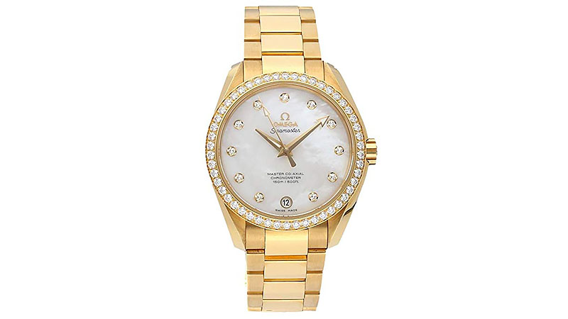 ladies omega watch with diamonds