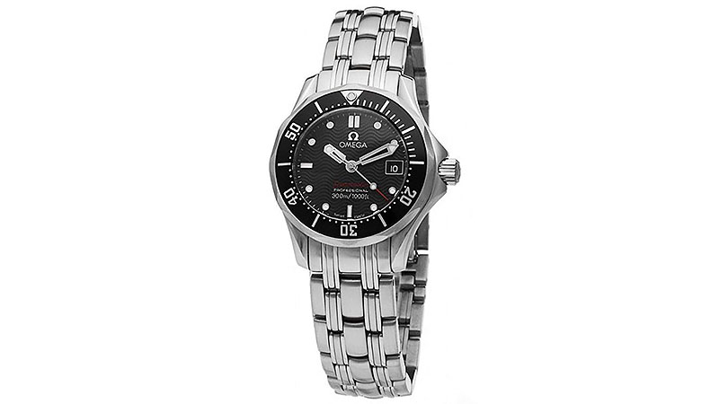 9. Omega Women's 212.30.28.61.01.001 Seamaster 300m Quartz Black Dial Watch