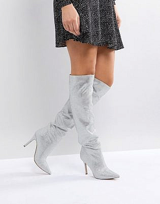 Aldo Claira Crystal Slouch Boots