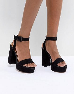 Asos Design Hostess Platform Heeled Sandals