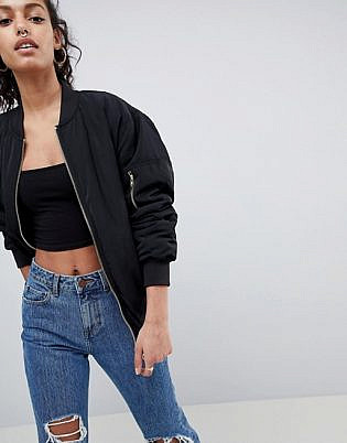 Asos Design Oversized Bomber Jacket