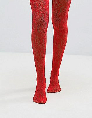 Asos Floral Lace Mesh Tight