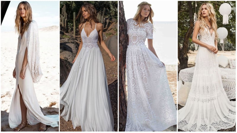 hippie inspired wedding dresses