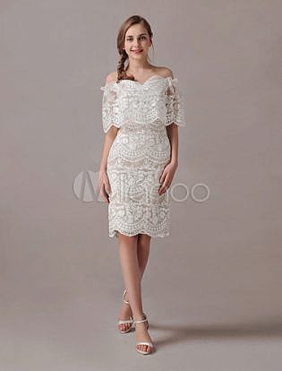 short wedding dress boho