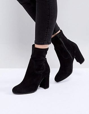 Dune London Oliah Suede Heeled Boots
