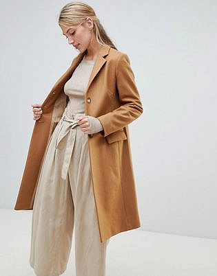 Helene Berman College Coat In Wool Blend