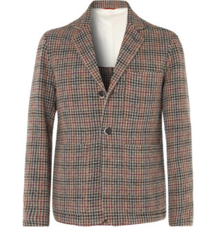 Houndstooth Wool Blazer