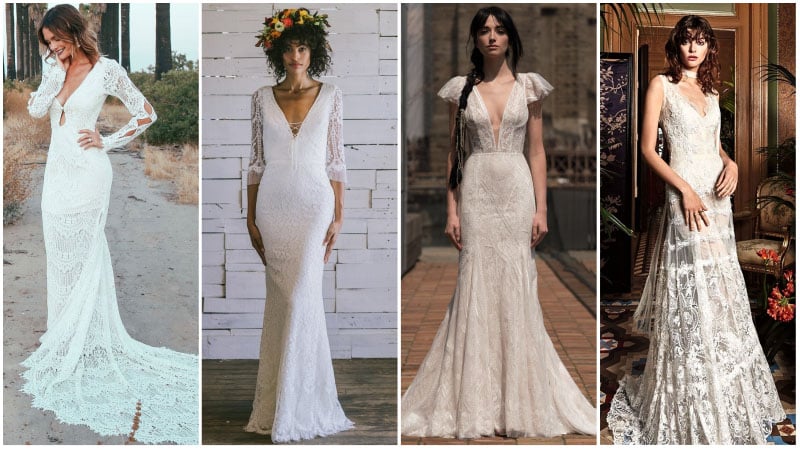 boho inspired wedding dresses