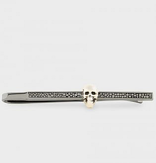 Men's Gold Skull Tie Clip
