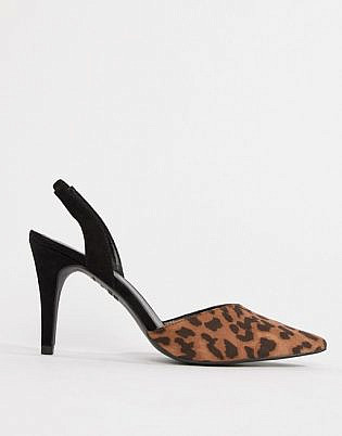 New Look Leopard Sling Back Heel