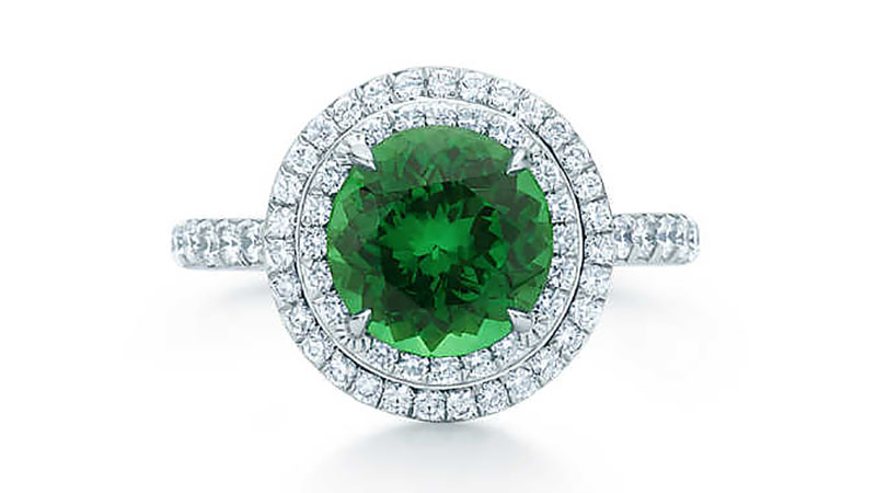 tiffany green emerald ring