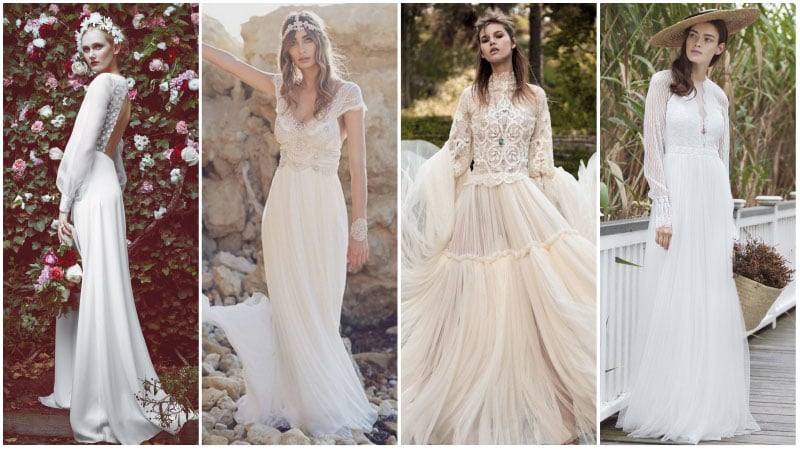 boho style wedding dresses