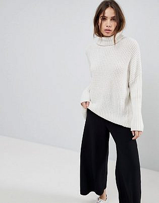Weekday Turtle Neck Fluffy Knit Jumper