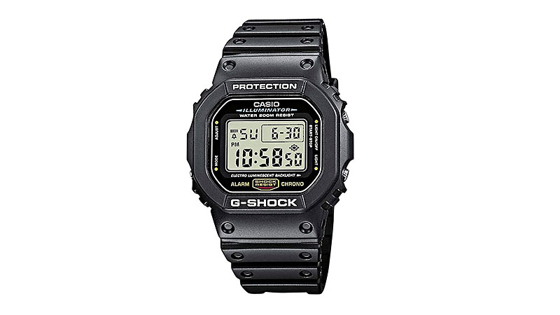 Casio Men's G Shock Quartz Watch With Resin Strap, Black, 20