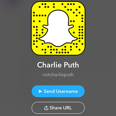 Charlie Puth Snap