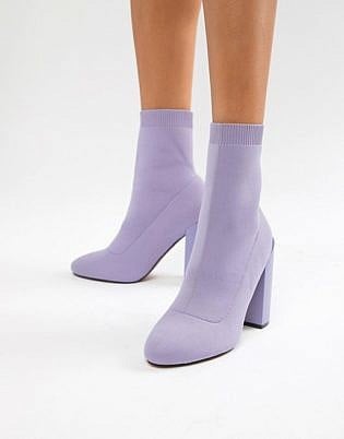 Asos Design Enchanted Knitted Sock Boots