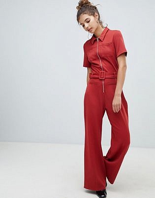 Bershka Pocket Front Boiler Suit