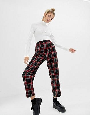 Collusion Tartan Check Pants