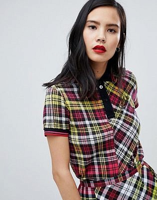 Fred Perry X Le Kilt Tartan Polo Shirt