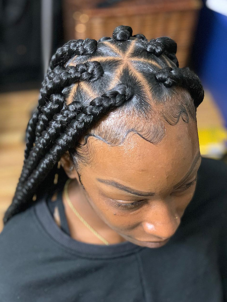 Jumbo Triangle Part Lemonade Braids