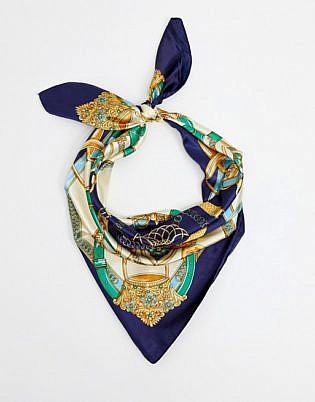 Miss Selfridge Printed Scarf In Multi