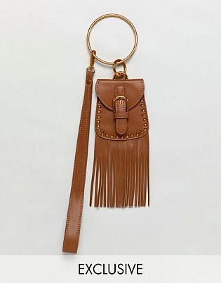 Sacred Hawk Mini Bag With Tassel