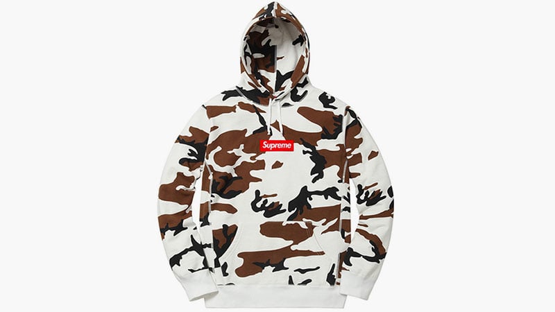 Supreme Brown Camo Box Logo Hoodie