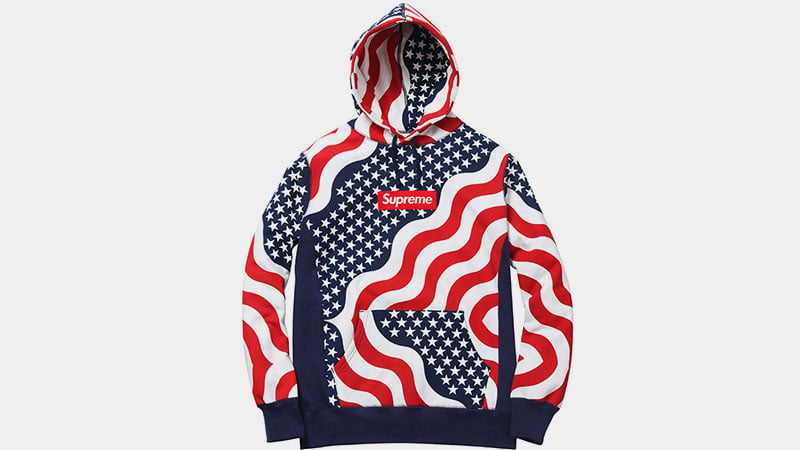 Supreme Usa Box Logo Hoodie