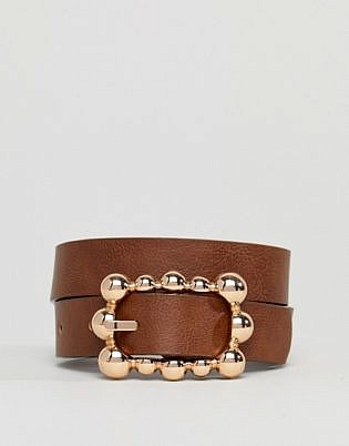 Asos Buckle Detail Waist And Hip Belt