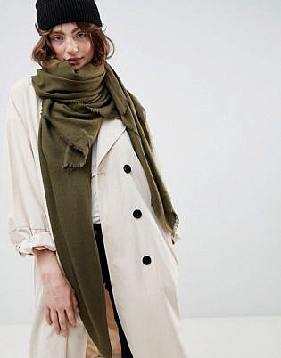 Asos Design Super Soft Square Lightweight Viscose Scarf