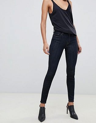 Allsaints Grace Skinny Jeans In Indigo Blue