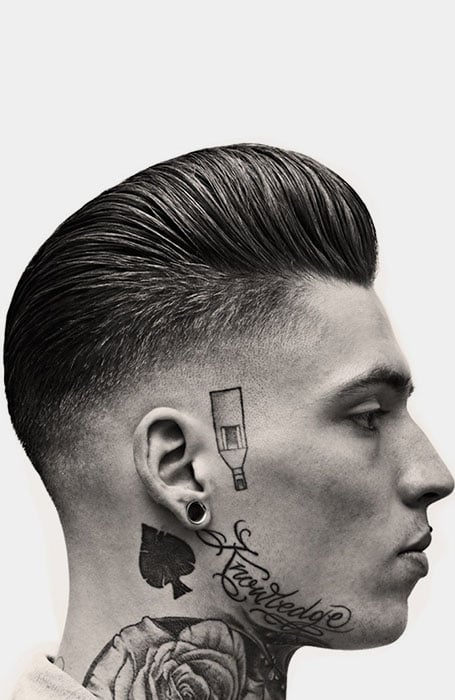 skin fade with razor