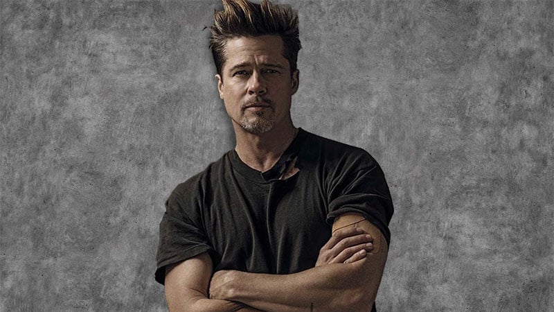 Brad Pitt Pompadour