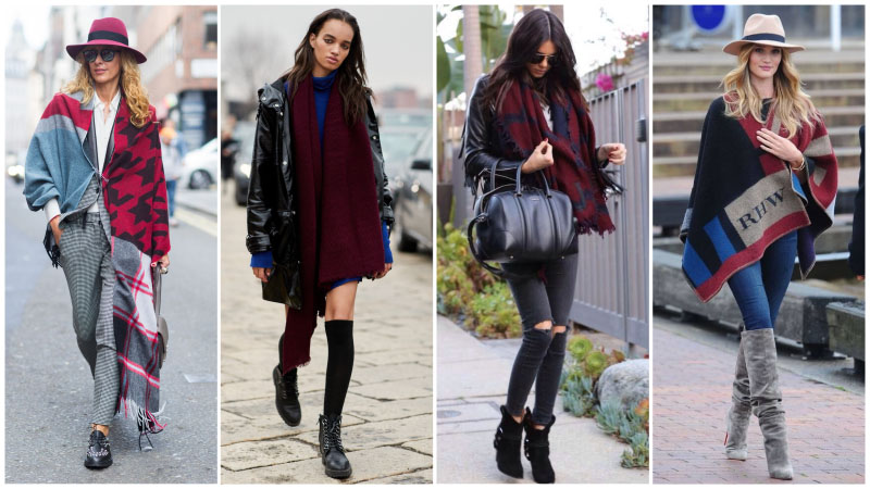 How to Wear a Blanket Scarf Like an A-Lister - The Trend Spotter