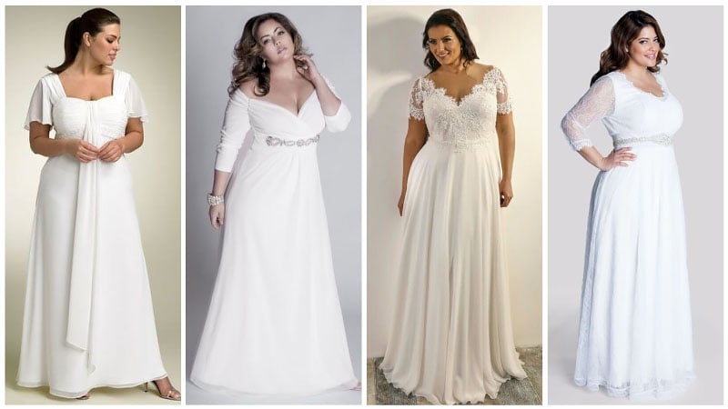 Casual Plus Sized Wedding Dresses