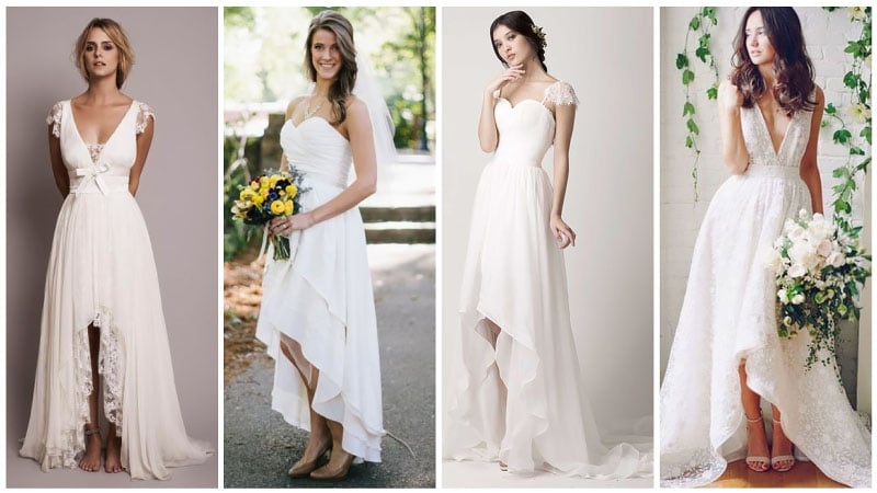 High Low Casual Wedding Dresses