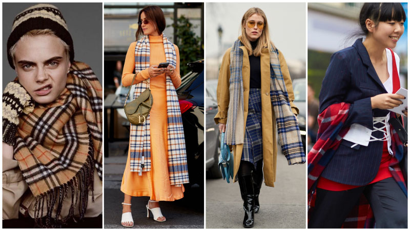 Plaid Blanket Scarf