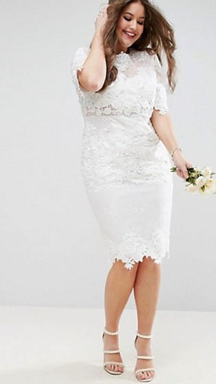 plus size casual wedding