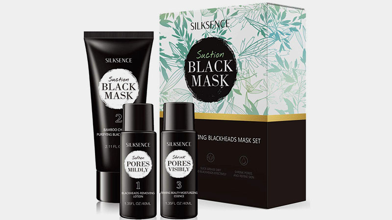 Silksense Suction Black Mask Set