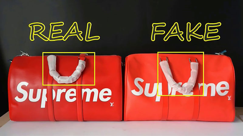 Supreme Real Vs Fake Bag Straps