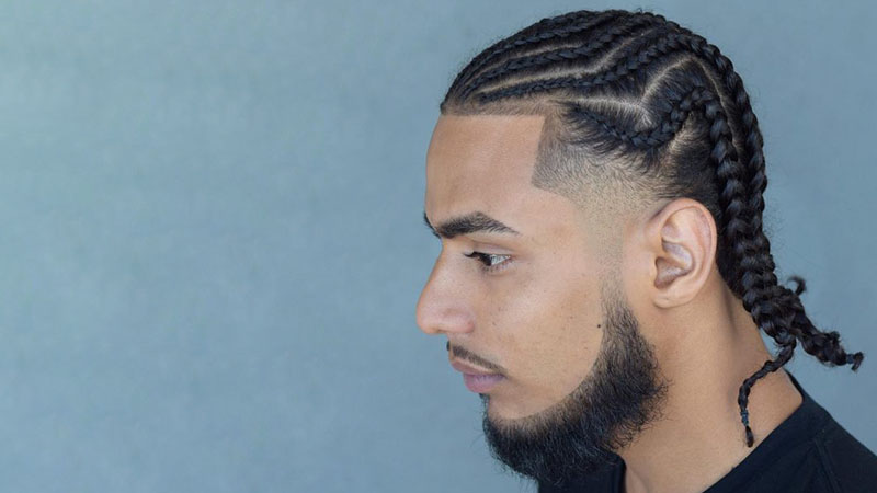 Temp Fade With Braids